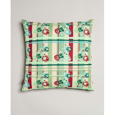 Les Touristes - Coussin en coton Dundee sauge - 45x45 cm OS - Publicité Les Touristes - Coussin en coton Dundee sauge - 45x45 cm OS - Publicité