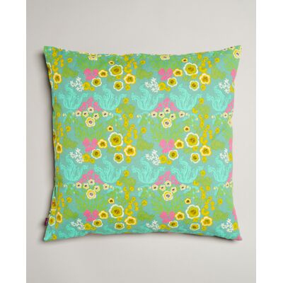 Les Touristes - Coussin en coton Swainston vert - 60x60 cm OS - Publicité Les Touristes - Coussin en coton Swainston vert - 60x60 cm OS - Publicité