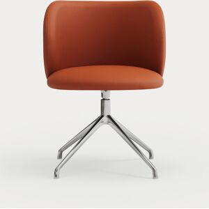 Teulat - 2 chaises Mogi 107-0035 terracotta avec pieds chromés - 59x56x49/81cm OS - Publicité Teulat - 2 chaises Mogi 107-0035 terracotta avec pieds chromés - 59x56x49/81cm OS - Publicité