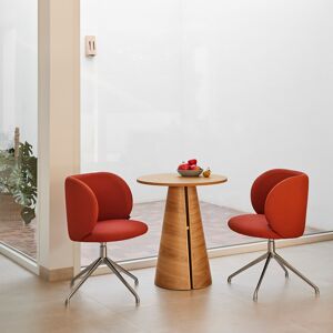 Teulat - 2 chaises Mogi 63089 rouge brique avec pieds chromés - 59x56x49/81cm OS - Publicité Teulat - 2 chaises Mogi 63089 rouge brique avec pieds chromés - 59x56x49/81cm OS - Publicité