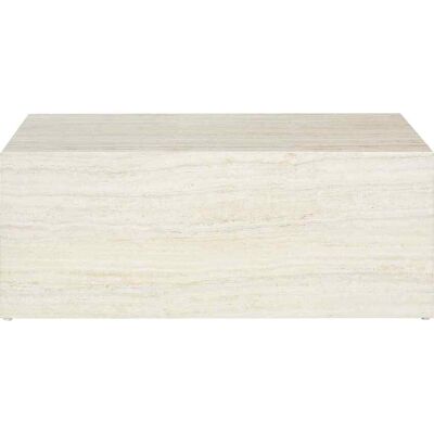 Table basse beige en travertin rectangulaire - Tische - Publicité Table basse beige en travertin rectangulaire - Tische - Publicité