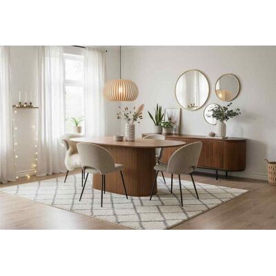 SIT - MANGO NATURAL - 180x100 cm - ovale - Table - Publicité SIT - MANGO NATURAL - 180x100 cm - ovale - Table - Publicité