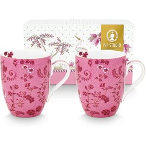 Pip Studio Mug Rose Fleurs Jolie Grand 2 Pièces - Mug - Publicité Pip Studio Mug Rose Fleurs Jolie Grand 2 Pièces - Mug - Publicité
