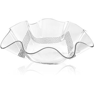 Iplex - Corbeille Greek Flory Medium transparent/blanc - 31.5x31.5x8.5 cm OS - Publicité Iplex - Corbeille Greek Flory Medium transparent/blanc - 31.5x31.5x8.5 cm OS - Publicité