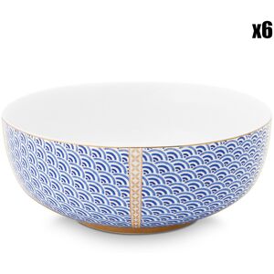 Pip Studio - 6 Bols en Porcelaine Royal Yerseke blancs - D.12.5 cm OS - Publicité Pip Studio - 6 Bols en Porcelaine Royal Yerseke blancs - D.12.5 cm OS - Publicité