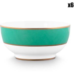 Pip Studio - 6 Bols en Porcelaine Pip Chique verts - D.12.5 cm OS - Publicité Pip Studio - 6 Bols en Porcelaine Pip Chique verts - D.12.5 cm OS - Publicité