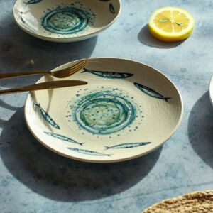 Novastyl - 6 Assiettes Plates Sardine 27Cm En Faience OS - Publicité Novastyl - 6 Assiettes Plates Sardine 27Cm En Faience OS - Publicité