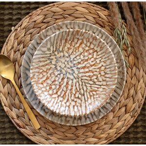 Novastyl - 6 Assiettes Creuses Ambre 20.5Cm En Grès Marron Et Beige OS - Publicité Novastyl - 6 Assiettes Creuses Ambre 20.5Cm En Grès Marron Et Beige OS - Publicité
