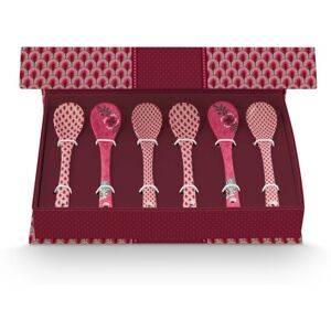 Pip Studio - Coffret Cadeau 6 Cuillères Oriental Flower Festival rose - 13cm OS - Publicité Pip Studio - Coffret Cadeau 6 Cuillères Oriental Flower Festival rose - 13cm OS - Publicité