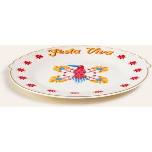 Zsa Zsa Zsu - Plat de service à gâteau Fiesta Viva multicolore et blanc - 20 x 20 cm OS - Publicité Zsa Zsa Zsu - Plat de service à gâteau Fiesta Viva multicolore et blanc - 20 x 20 cm OS - Publicité