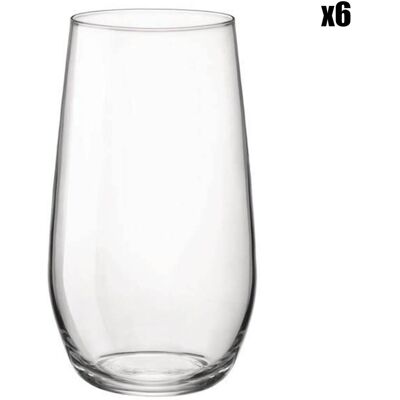 Bormioli - 6 Verres à eau Electra transparents - 39 cl OS - Publicité Bormioli - 6 Verres à eau Electra transparents - 39 cl OS - Publicité