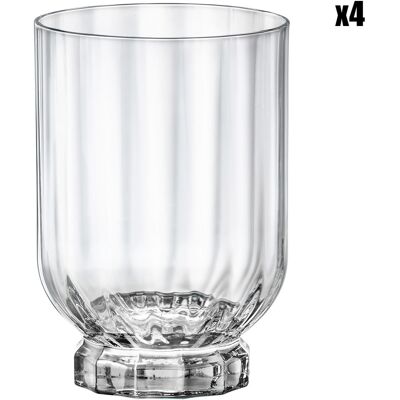 Bormioli - 4 Verres Florian Dof transparents - 37.5 cl OS - Publicité Bormioli - 4 Verres Florian Dof transparents - 37.5 cl OS - Publicité