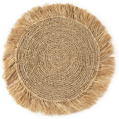 Bazar Bizar - Set de table jonc de mer naturel - D.45 cm OS - Publicité Bazar Bizar - Set de table jonc de mer naturel - D.45 cm OS - Publicité
