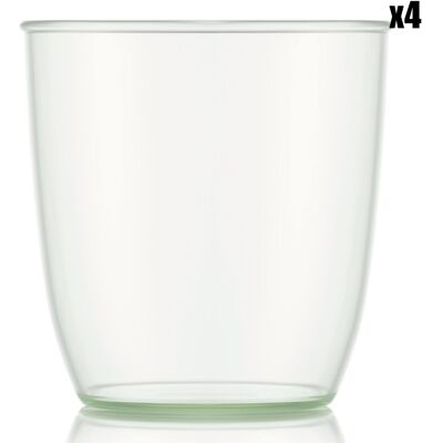 Bodum - 4 Gobelets Kvadrant vert/transparent - 0.2L OS - Publicité Bodum - 4 Gobelets Kvadrant vert/transparent - 0.2L OS - Publicité