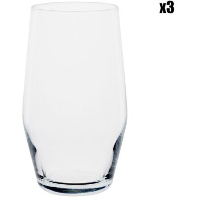 Cosy & Trendy - 3 Gobelets Style transparents - 49cl OS - Publicité Cosy & Trendy - 3 Gobelets Style transparents - 49cl OS - Publicité