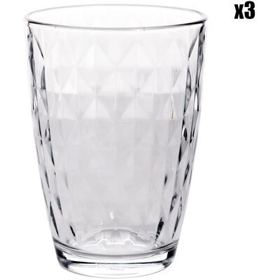 Cosy & Trendy - 3 Gobelets Mirror transparents - 39cl OS - Publicité Cosy & Trendy - 3 Gobelets Mirror transparents - 39cl OS - Publicité