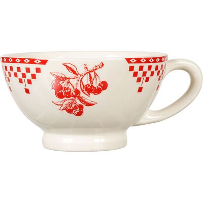 Comptoir de Famille - Bol avec anse Damier rouge - D.14x8 cm OS - Publicité Comptoir de Famille - Bol avec anse Damier rouge - D.14x8 cm OS - Publicité
