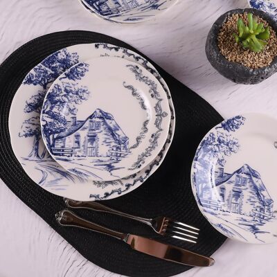 Mioli - 7 Assiettes plates en Porcelaine multicolores OS - Publicité Mioli - 7 Assiettes plates en Porcelaine multicolores OS - Publicité
