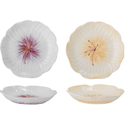 Assiette Mimosa de Creative Collection - Violet - En forme de fleur - Céramique - Publicité Assiette Mimosa de Creative Collection - Violet - En forme de fleur - Céramique - Publicité