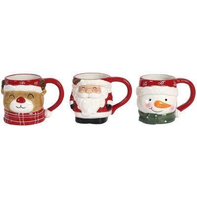 Home Deco Factory - Mug Relief Noel - Motifs Aléatoires - 14x10.2x9.5 cm OS - Publicité Home Deco Factory - Mug Relief Noel - Motifs Aléatoires - 14x10.2x9.5 cm OS - Publicité