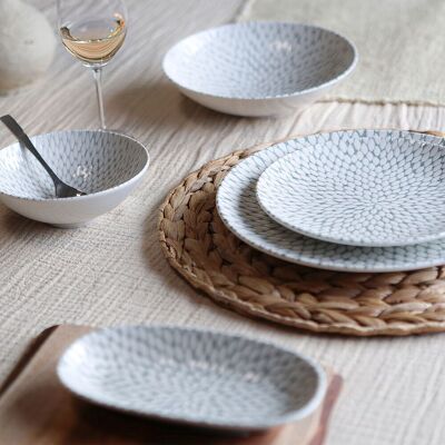 Novastyl - 6 Assiettes À Dessert Jasmin 20Cm En Porcelaine Blanc OS - Publicité Novastyl - 6 Assiettes À Dessert Jasmin 20Cm En Porcelaine Blanc OS - Publicité