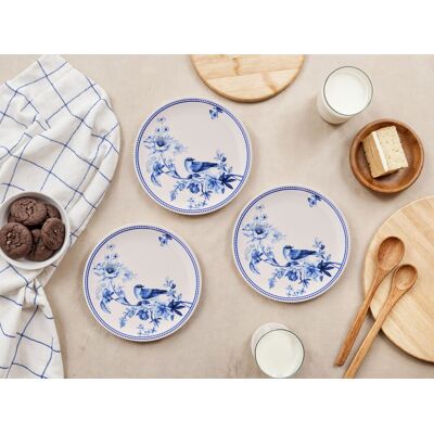 Hermia Concept - 6 Assiettes à dessert bleu/blanc - D.19,3 cm OS - Publicité Hermia Concept - 6 Assiettes à dessert bleu/blanc - D.19,3 cm OS - Publicité