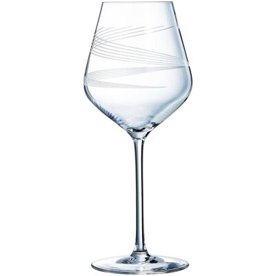 Luminarc - 4 Verres à pied Serena Lines transparents - 47 cl OS - Publicité Luminarc - 4 Verres à pied Serena Lines transparents - 47 cl OS - Publicité