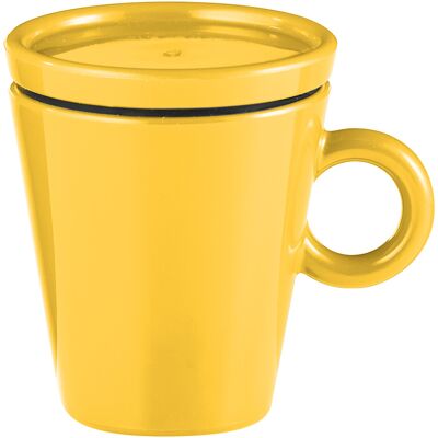 Guzzini - Tasse à café de voyage Coffee&Go ocre - 6,5x5,8x7,5 cm OS - Publicité Guzzini - Tasse à café de voyage Coffee&Go ocre - 6,5x5,8x7,5 cm OS - Publicité