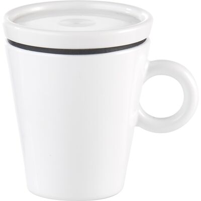 Guzzini - Tasse à café de voyage Coffee&Go blanche - 6,5x5,8x7,5 cm OS - Publicité Guzzini - Tasse à café de voyage Coffee&Go blanche - 6,5x5,8x7,5 cm OS - Publicité