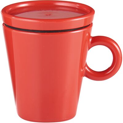 Guzzini - Tasse à café de voyage Coffee&Go rouge vif - 6,5x5,8x7,5 cm OS - Publicité Guzzini - Tasse à café de voyage Coffee&Go rouge vif - 6,5x5,8x7,5 cm OS - Publicité