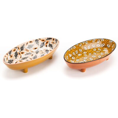 Amadeus - Set de 2 Coupelles à pied Casablanca 2 pièces blanc - 6x24 cm OS - Publicité Amadeus - Set de 2 Coupelles à pied Casablanca 2 pièces blanc - 6x24 cm OS - Publicité