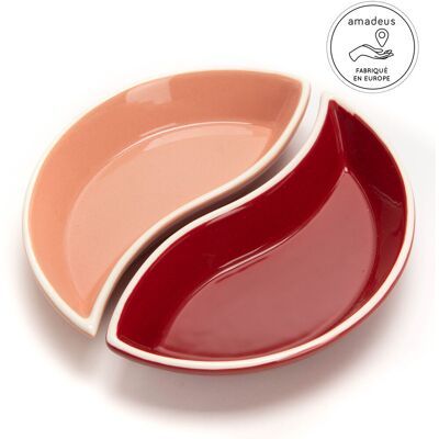 Amadeus - Plat demi-lune 2 pièces Peps rouge/rose - 3.50x11 cm OS - Publicité Amadeus - Plat demi-lune 2 pièces Peps rouge/rose - 3.50x11 cm OS - Publicité
