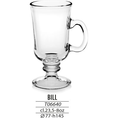 Cerve - Verre Irish Coffee Bill transparent - 23,5Cl OS - Publicité Cerve - Verre Irish Coffee Bill transparent - 23,5Cl OS - Publicité
