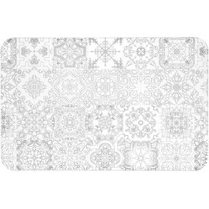 Iplex - Set de table de petit-déjeuner maiolica transparent blanc - 49x36x0,5 cm OS - Publicité Iplex - Set de table de petit-déjeuner maiolica transparent blanc - 49x36x0,5 cm OS - Publicité
