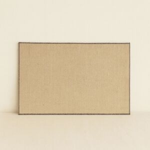 Novastyl - 6 Set De Table Ourlet 45X30Cm En Jute Naturel Avec Contour Gris OS - Publicité Novastyl - 6 Set De Table Ourlet 45X30Cm En Jute Naturel Avec Contour Gris OS - Publicité