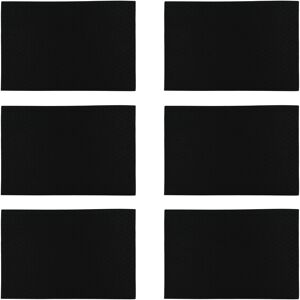 Novastyl - Lot de 6 sets de table ICA noirs - 43x30 cm OS - Publicité Novastyl - Lot de 6 sets de table ICA noirs - 43x30 cm OS - Publicité