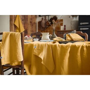 L'Effet Papillon - Nappe rectangle lin lavé Soline jaune 170x250 cm - Publicité L'Effet Papillon - Nappe rectangle lin lavé Soline jaune 170x250 cm - Publicité