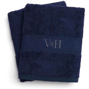 Victor & Hugo - Drap de bain coton peigné - Nuage Bleu foncé - 2x(70x140 cm) OS - Publicité Victor & Hugo - Drap de bain coton peigné - Nuage Bleu foncé - 2x(70x140 cm) OS - Publicité