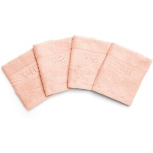 Victor & Hugo - Serviette d'invité coton peigné - Nuage Rose saumon - 4x(30x30 cm) OS - Publicité Victor & Hugo - Serviette d'invité coton peigné - Nuage Rose saumon - 4x(30x30 cm) OS - Publicité