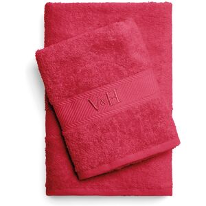 Victor & Hugo - Serviette + drap de bain coton peigné - Nuage Rose blush - 50x100 cm + 70x140 cm OS - Publicité Victor & Hugo - Serviette + drap de bain coton peigné - Nuage Rose blush - 50x100 cm + 70x140 cm OS - Publicité