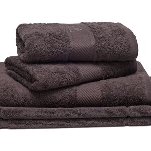 Victor & Hugo - Ensemble complet de linge de bain coton peigné - Nuage Gris foncé - 2x(50x100 cm) + 70x140 cm + 50x70 cm OS - Publicité Victor & Hugo - Ensemble complet de linge de bain coton peigné - Nuage Gris foncé - 2x(50x100 cm) + 70x140 cm + 50x70 cm OS - Publicité