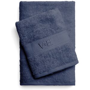 Victor & Hugo - Serviette + drap de bain coton peigné - Nuage Bleu gris - 50x100 cm + 70x140 cm OS - Publicité Victor & Hugo - Serviette + drap de bain coton peigné - Nuage Bleu gris - 50x100 cm + 70x140 cm OS - Publicité