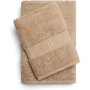 Victor & Hugo - Serviette + drap de bain coton peigné - Nuage Taupe - 50x100 cm + 70x140 cm OS - Publicité Victor & Hugo - Serviette + drap de bain coton peigné - Nuage Taupe - 50x100 cm + 70x140 cm OS - Publicité