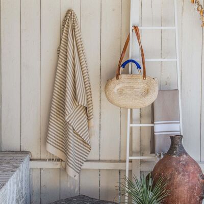 Febronie - Lot de 2 foutas en coton Hossegor taupe - 100x200 cm OS - Publicité Febronie - Lot de 2 foutas en coton Hossegor taupe - 100x200 cm OS - Publicité