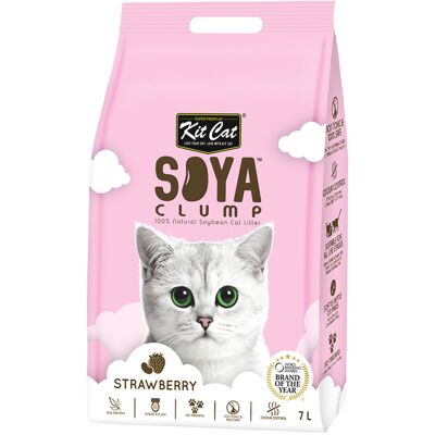 Kit Cat - Litière Eco à base de soja - Fraise 7L OS - Publicité Kit Cat - Litière Eco à base de soja - Fraise 7L OS - Publicité
