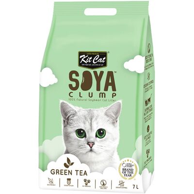 Litière Eco SoyaClump Green Tea pour Chats - 2 KG - Publicité Litière Eco SoyaClump Green Tea pour Chats - 2 KG - Publicité