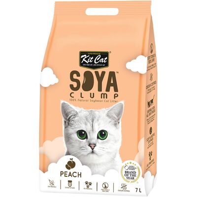 Kit Cat Arena Eco SoyaClump - Peach 7L Areia para Gato - Publicité Kit Cat Arena Eco SoyaClump - Peach 7L Areia para Gato - Publicité