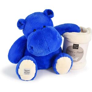 Doudou et Compagnie - Hippo + Plaid bleu OS - Publicité Doudou et Compagnie - Hippo + Plaid bleu OS - Publicité