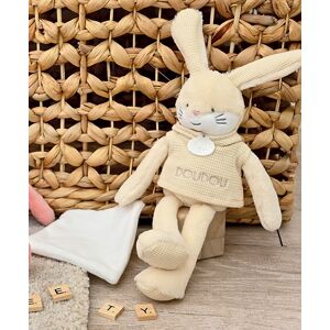 Doudou et Compagnie - Peluche Sweety lapin avec mouchoir beige - 25 cm OS - Publicité Doudou et Compagnie - Peluche Sweety lapin avec mouchoir beige - 25 cm OS - Publicité