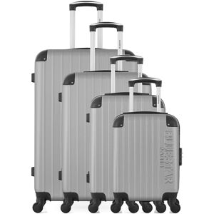 Bluestar - 4 Valises 4 roues simples Bucarest-M 75/65/55/46 cm grises OS - Publicité Bluestar - 4 Valises 4 roues simples Bucarest-M 75/65/55/46 cm grises OS - Publicité